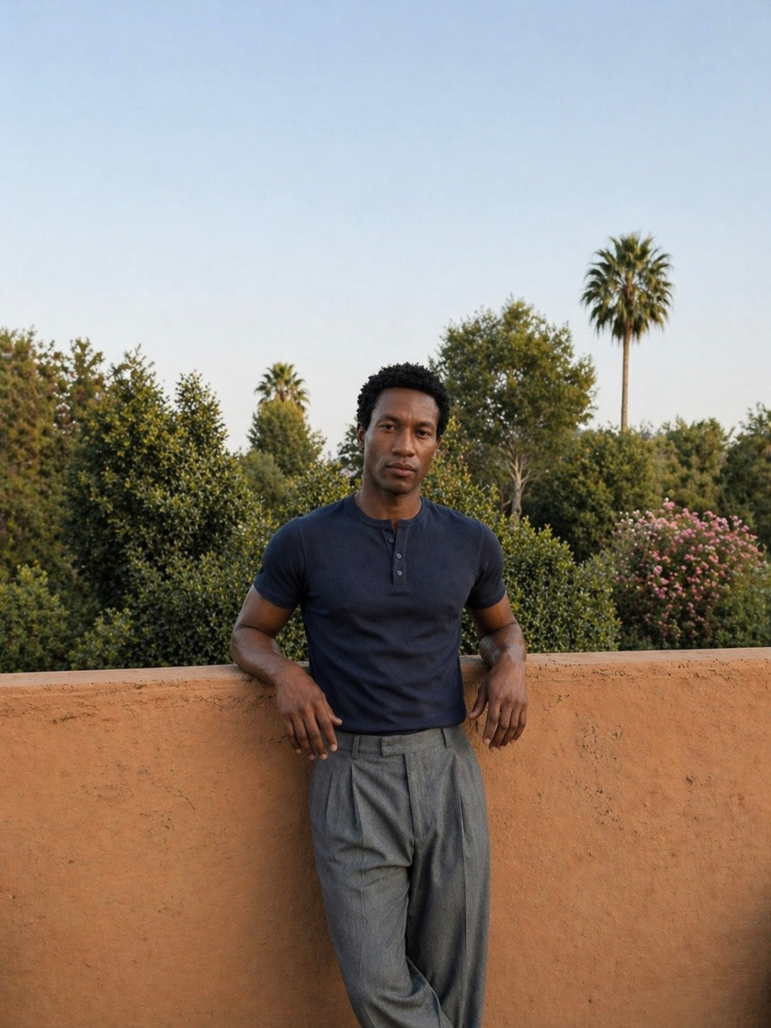 Navy Henley T-Shirt