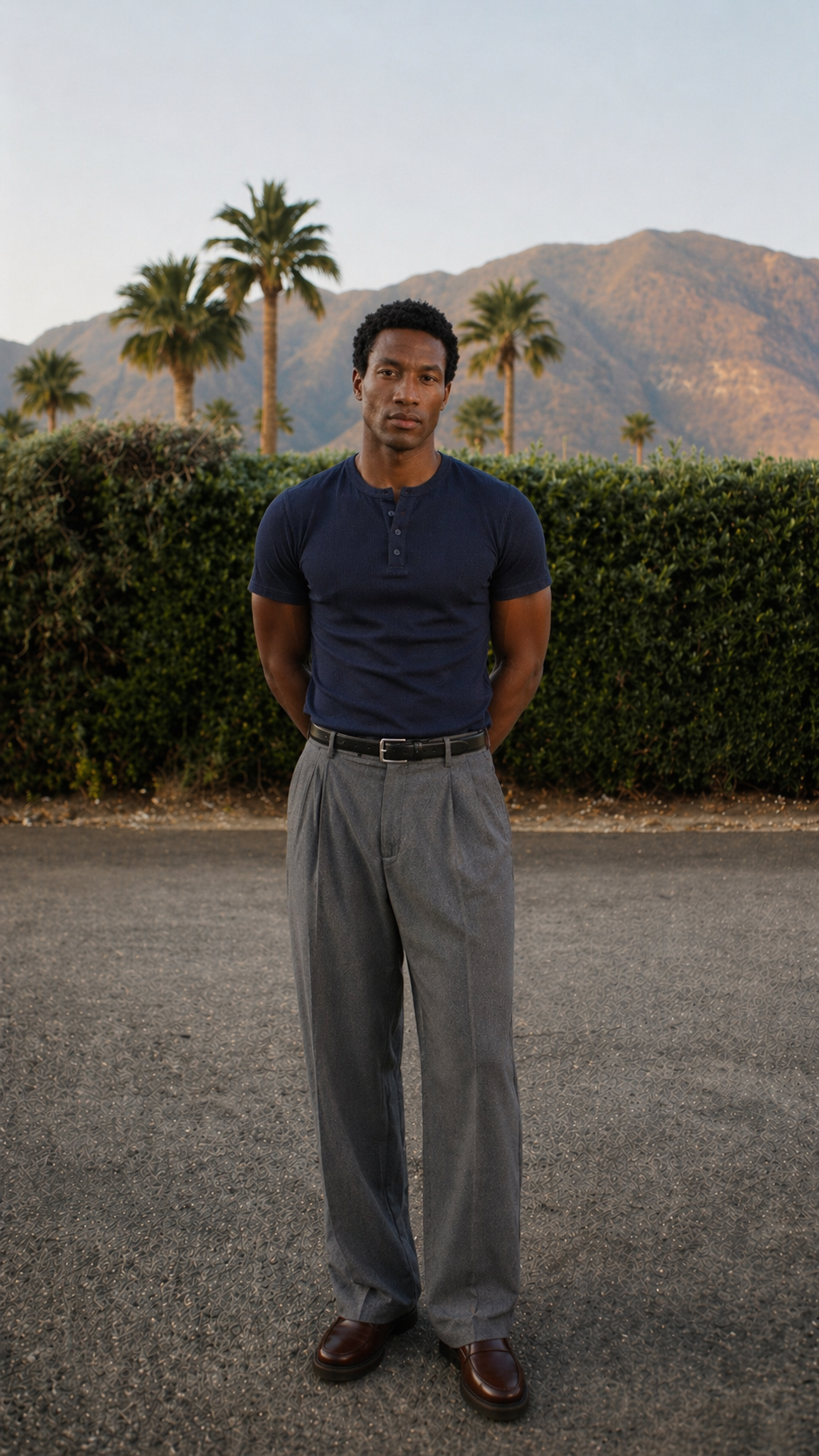 Navy Henley T-Shirt