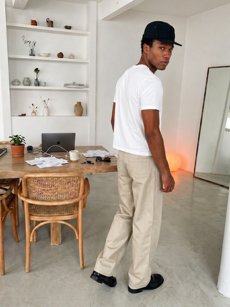 Beige Vento Chino Pants