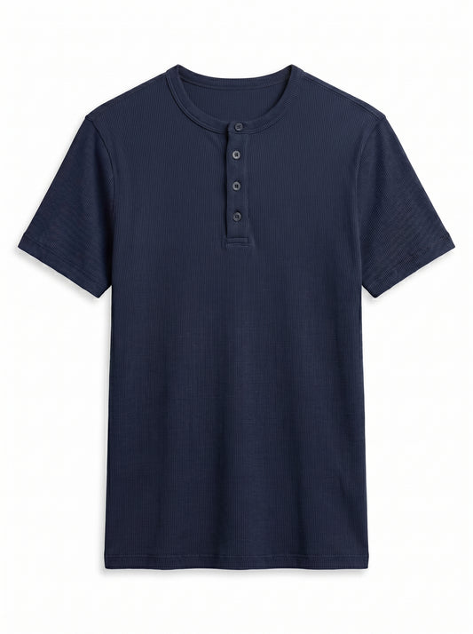 Navy Henley T-Shirt