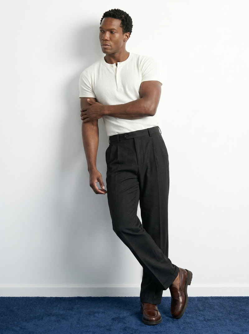 Creamy Henley T-Shirt